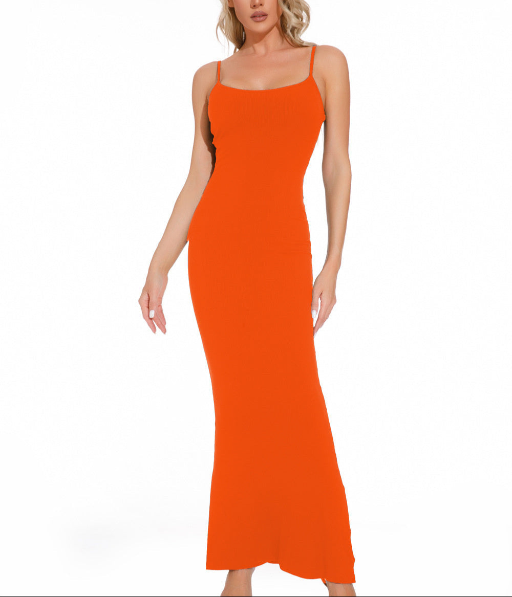 Robe gainante 2-en-1 – Élégance & effet sculptant intégré